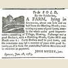 Public Vendue from <i>Massachusetts Spy</i>
