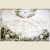 Diploma from the Society of Cinncinati